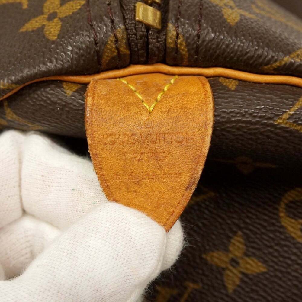 LOUIS VUITTON Brown Monogram Keepall 55 Boston Bag - Picture 5 of 14